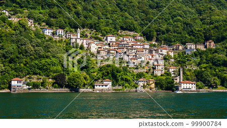 View of the village Torno Fagetto Laglio Quarzano on the Como Lake, Lombardy, Italy 99900784