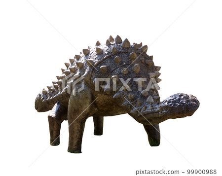 Isolated big prehistoric dinosaur with strong armor Isolated big prehistoric dinosaur with strong armor 99900988