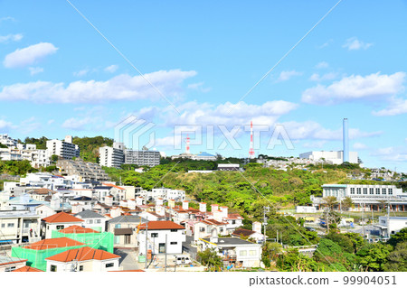 View of Mt. Benegatake - Kaiho High School - Haebaru Clean Center (Haebaru Town, Okinawa Prefecture) [February 2023] 99904051