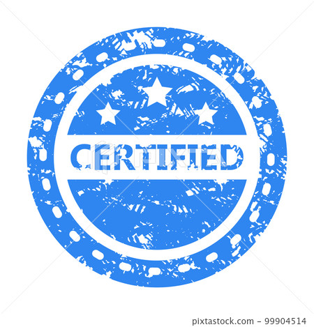 Certified rubber stamp, texture seal for approve or check quality of product 99904514
