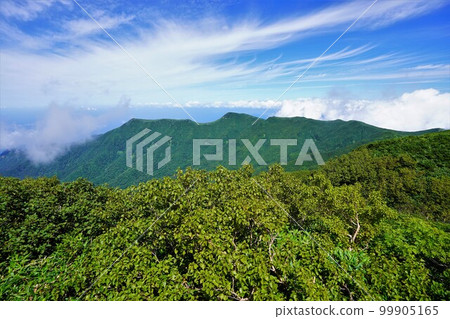 東狩場山脊和狩場山的藍天 99905165