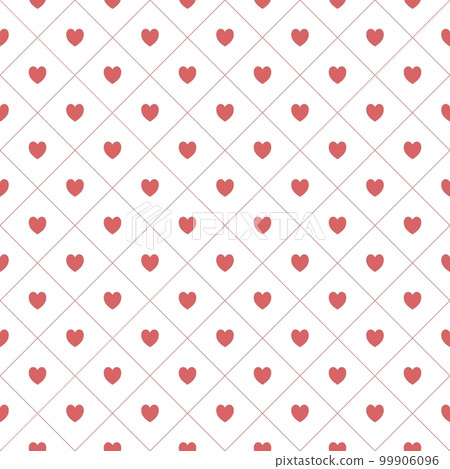 Seamless pattern with hearts, romantic background 99906096
