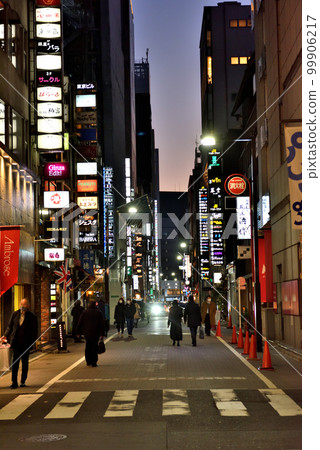 Ginza Suzuran Street at night Ginza Suzuran Street at night 99906217