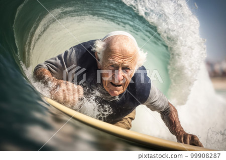Elderly people enjoying surfing Elderly people enjoying surfing 99908287