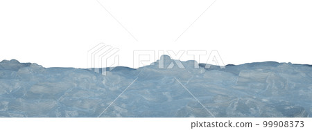 Snow and ice landscape isolated on transparent background. 99908373