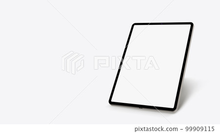 a modern white screen in perspective view 99909115