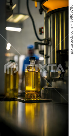 Factory for the production of edible oils a shallow depth of field. Selective focus 99909796