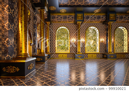 3D rendering of the hall in a classic style. Classic interior 3D rendering of the hall in a classic style. Classic interior 99910021
