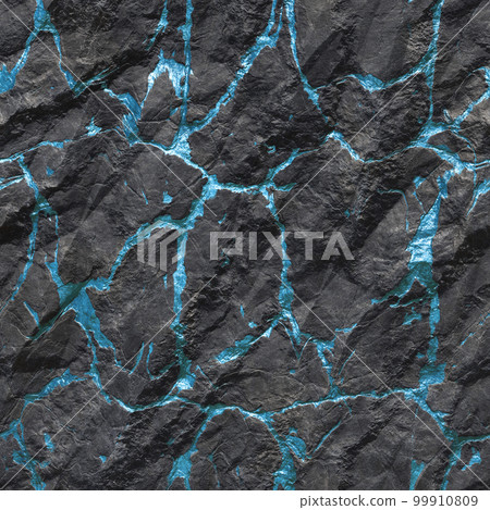 Gold ore. A nugget of gold, bronze or copper. Extreme close-up. Ore with blue veins 3D-rendering 99910809