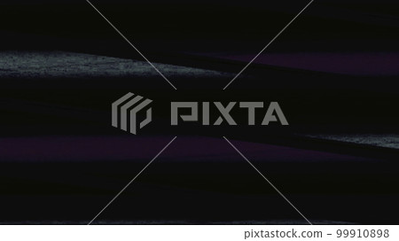 Analog noise glitch background. Videotape damage. Purple gray color VHS grain stripes interference defect on dark black abstract illustration. Analog noise glitch background. Videotape damage. Purple gray color VHS grain stripes interference defect on dark black abstract illustration. 99910898