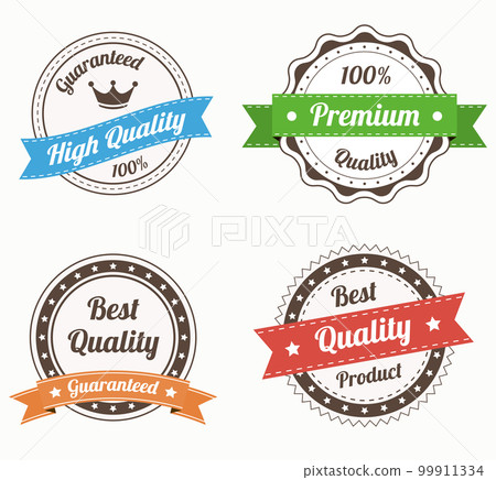 Collection of premium quality vintage labels in color 99911334