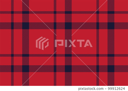 Plaid background, check seamless pattern in red. Vector fabric texture for textile print, wrapping paper, gift card or wallpaper. Plaid background, check seamless pattern in red. Vector fabric texture for textile print, wrapping paper, gift card or wallpaper. 99912624