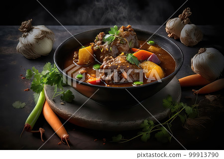 AI generated roast oxtail, oxtail soup AI generated roast oxtail, oxtail soup 99913790