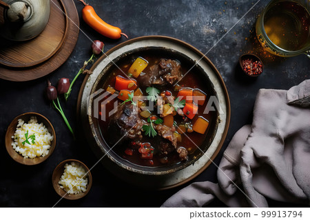 AI generated roast oxtail, oxtail srew 99913794