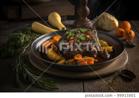 AI generated roast oxtail, oxtail srew AI generated roast oxtail, oxtail srew 99913801
