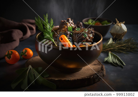 AI generated roast oxtail, oxtail srew 99913802