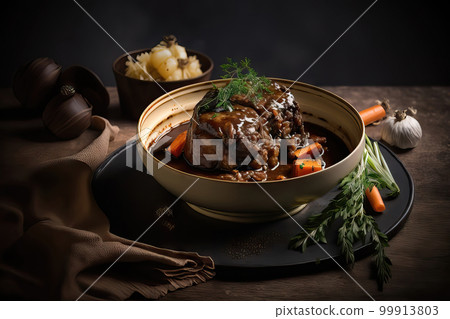 AI generated roast oxtail, oxtail srew AI generated roast oxtail, oxtail srew 99913803