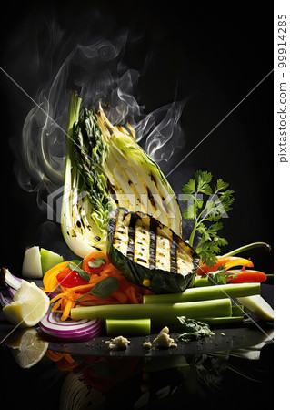 AI generated Grilled vegetables, Vegetarian food 99914285