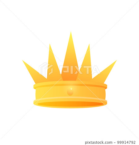 Crown golden game vector Award icon for leader or winner King or monarch, queen or princess tiara, prince headdress 3D Classic heraldic imperial sign. Vintage or old jewelry, monarchy theme EPS Crown golden game vector Award icon for leader or winner King or monarch, queen or princess tiara, prince headdress 3D Classic heraldic imperial sign. Vintage or old jewelry, monarchy theme EPS 99914792