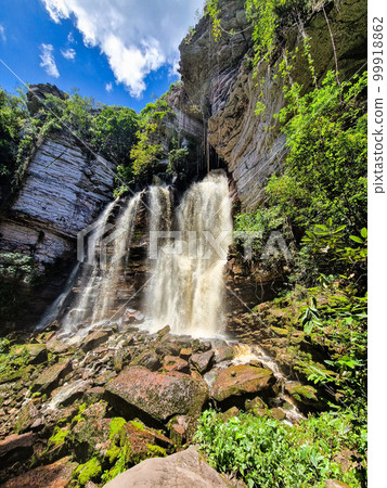 Canyons on the way to the Buracao waterfall, Ibicoara, Chapada Diamantina in Bahia, Brazil Canyons on the way to the Buracao waterfall, Ibicoara, Chapada Diamantina in Bahia, Brazil 99918862