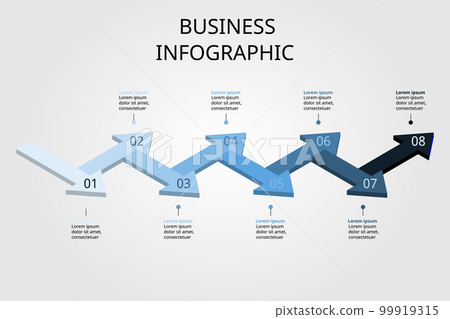 timeline arrow circle chart template for... - Stock Illustration ...