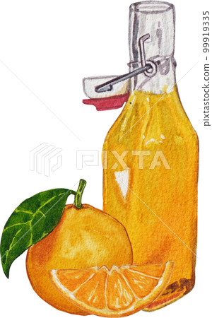 Orange orchard watercolor png element,fruits, Orange orchard watercolor png element,fruits, 99919335