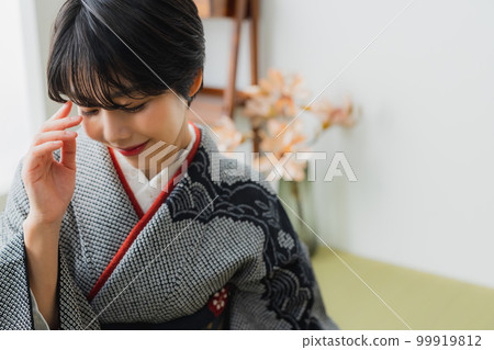 Homongi 與黑色 shibori 99919812