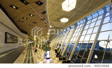 Baku Heydar Aliyev Airport T1 Arrival Floor / Baku, Azerbaijan 99919886