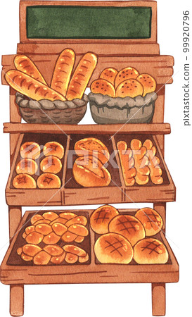 Bake bakery watercolor pnf element 99920796