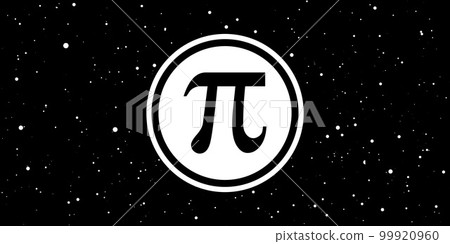 Pi day. Science Space Illustration. Iinfinitely concept 99920960