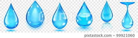 Translucent water drops - Stock Illustration [99921060] - PIXTA