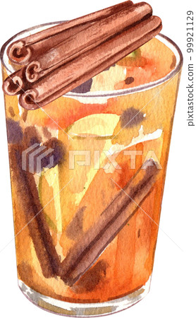 Tea drink watercolor png element 99921129