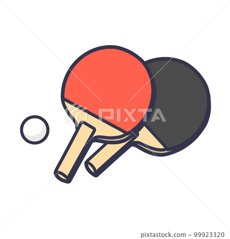 乒乓球 2個球拍和一個球 乒乓球 2個球拍和一個球 99923320