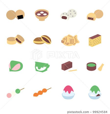 日本食品,和果子圖標集 日本食品,和果子圖標集 99924584