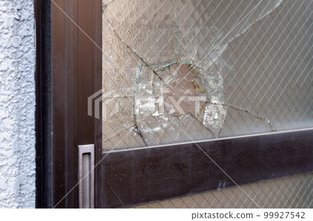 Thief, police, glass, trespassing, glass, crime prevention, key, locking, unlocking, theft, crime, security, aluminum sash 99927542