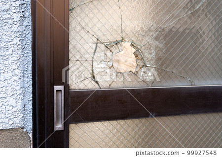 Thief, police, glass, trespassing, glass, crime prevention, key, locking, unlocking, theft, crime, security, aluminum sash 99927548