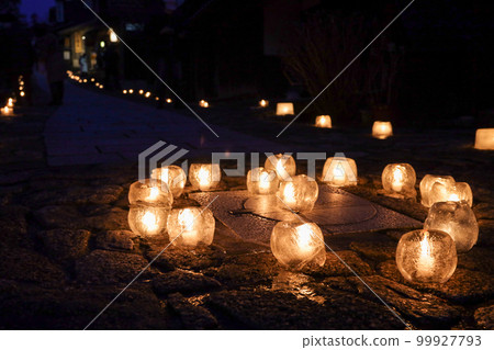 Magome, ice lanterns and cobbled streets at the Ice and Snow Lantern Festival 99927793