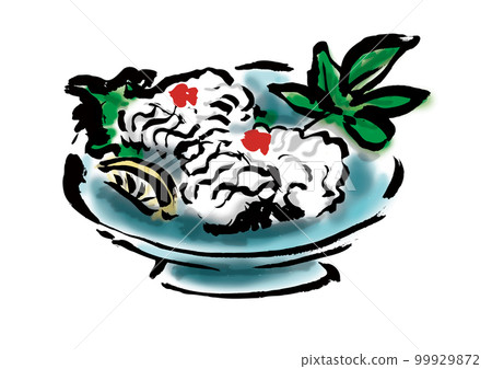 星鰻水煮手繪日式插畫素材 99929872
