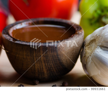 Ingredients ready for italian pasta sauce Ingredients ready for italian pasta sauce 99931661