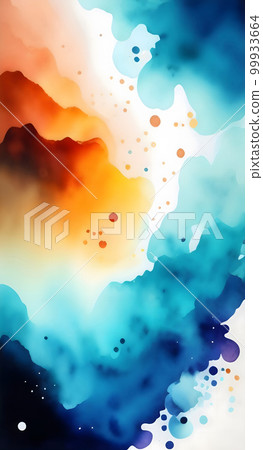 Colorful watercolor texture background material 99933664