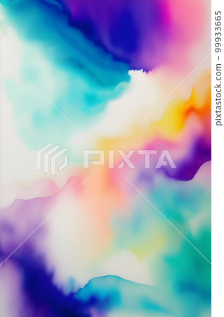 Colorful watercolor texture background material 99933665