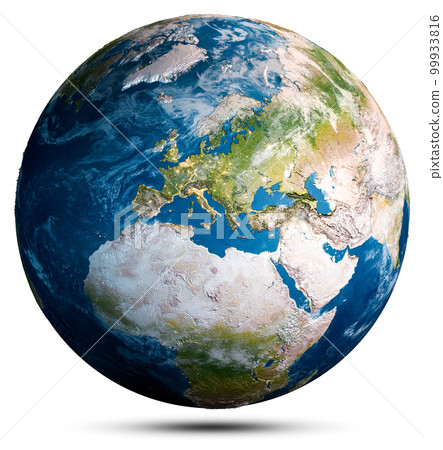 Earth globe world map 99933816