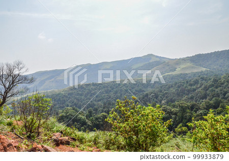 Kuduremukh mountan ranges in Karnataka, India 99933879