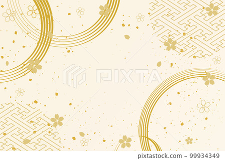 Background material: beautiful Japanese pattern 99934349