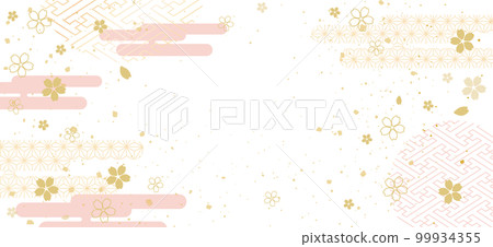 Background material: beautiful Japanese pattern Background material: beautiful Japanese pattern 99934355