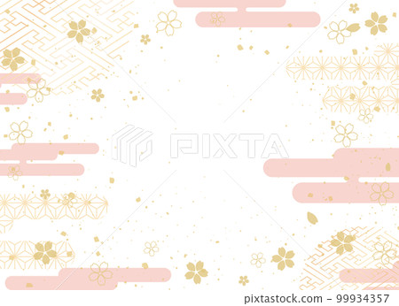 Background material: beautiful Japanese pattern 99934357