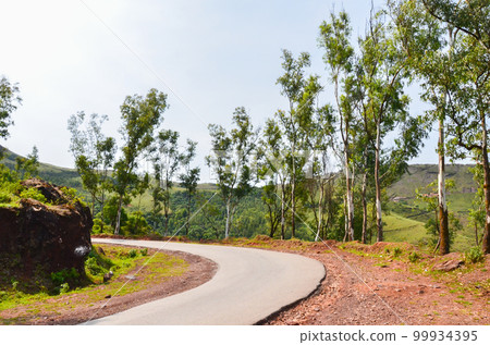 Mullayangiri range of mountains in Chikmagalur, India 99934395