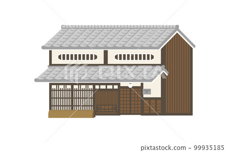 Kyomachiya private house illustration Kyomachiya private house illustration 99935185