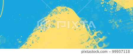 Abstract Blue Yellow paint Background. Vector illustration design 99937118