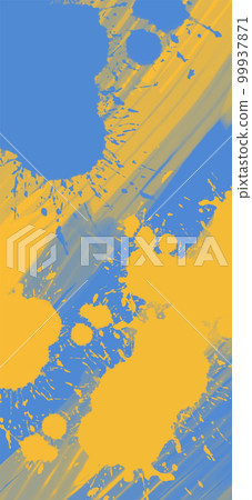 Abstract Blue Yellow paint Background. Vector illustration design 99937871